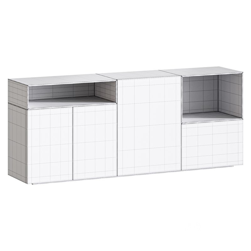 Black glass sideboard Image 17