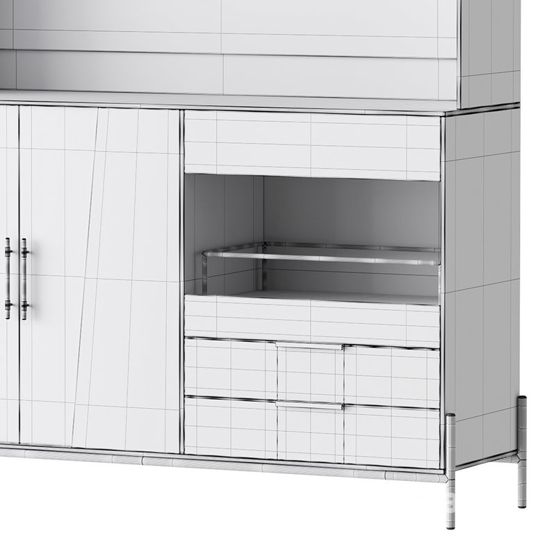 Cabinet with high shelves for the kitchen Image 18