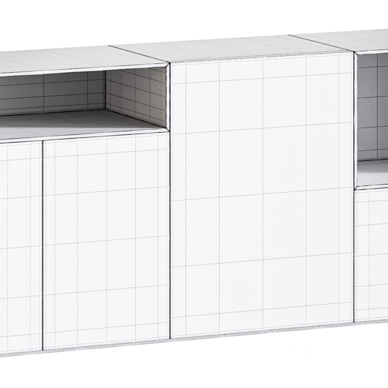 Black glass sideboard Image 18