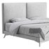Clara White Suede Fabric Modern Bed - Thumbnail 18