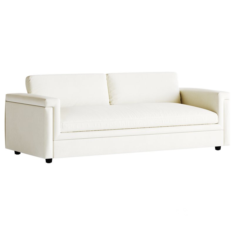CEVA LIGHT BLUE PERFORMANCE VELVET SLEEPER SOFA Image 17