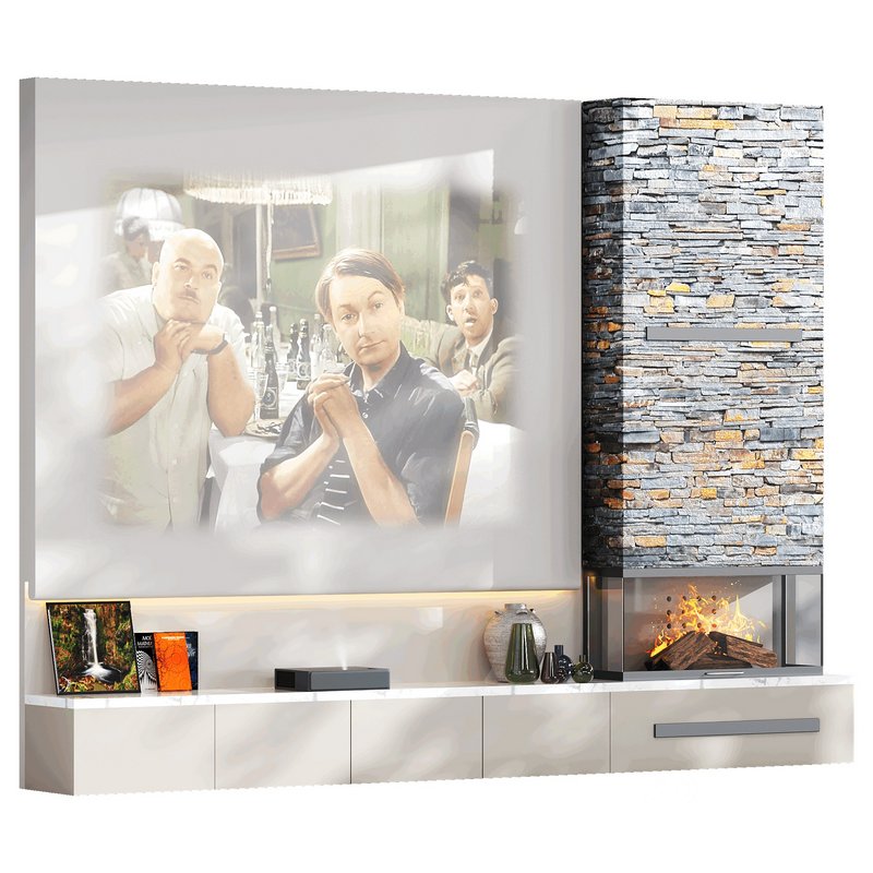 TV wall with Xiaomi laser projector Image 3