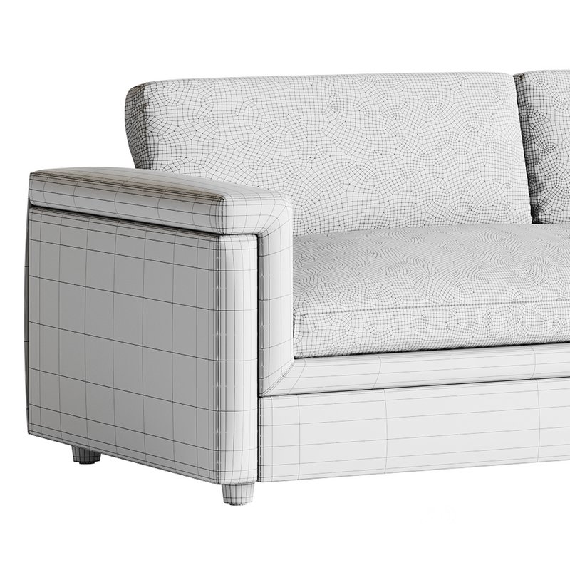 CEVA LIGHT BLUE PERFORMANCE VELVET SLEEPER SOFA Image 21