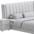 Beige Upholstered Wingback Modern bed I - Thumbnail 22
