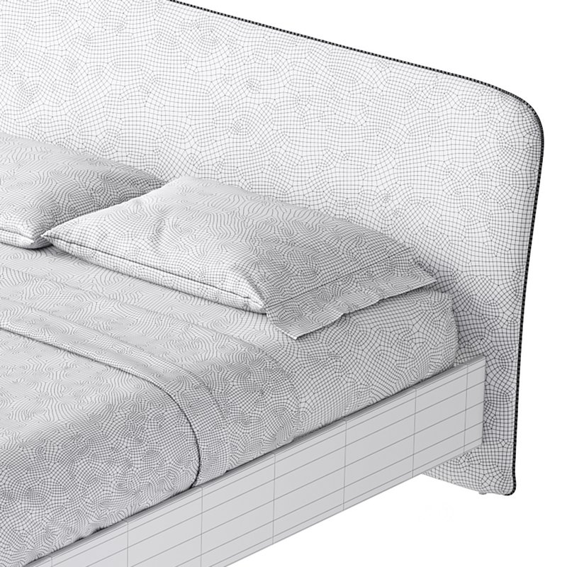 CAMERANO CREAM UPHOLSTERED QUEEN SLEIGH BED Image 21