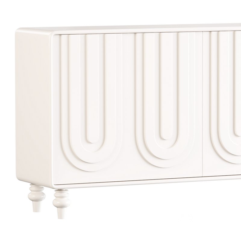 Cream style shoe cabinet Image 2