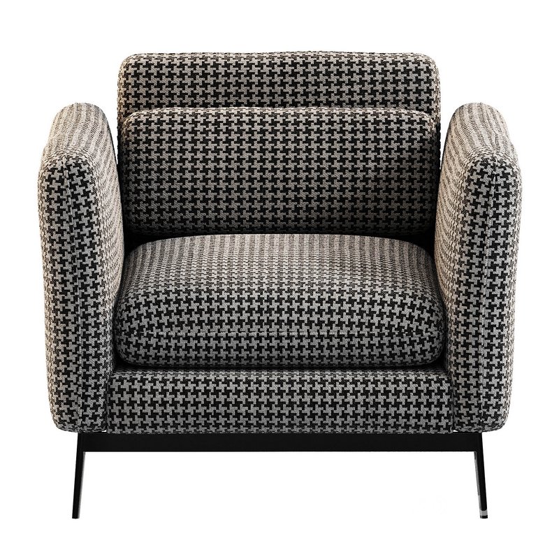 EDWARD Fabric armchair with armrests Image 2