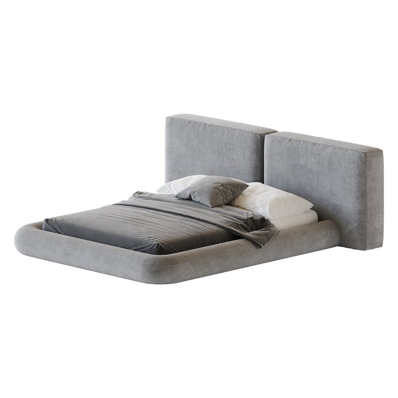 Cullen Suede Fabric Contemporary Minimalist Image 4