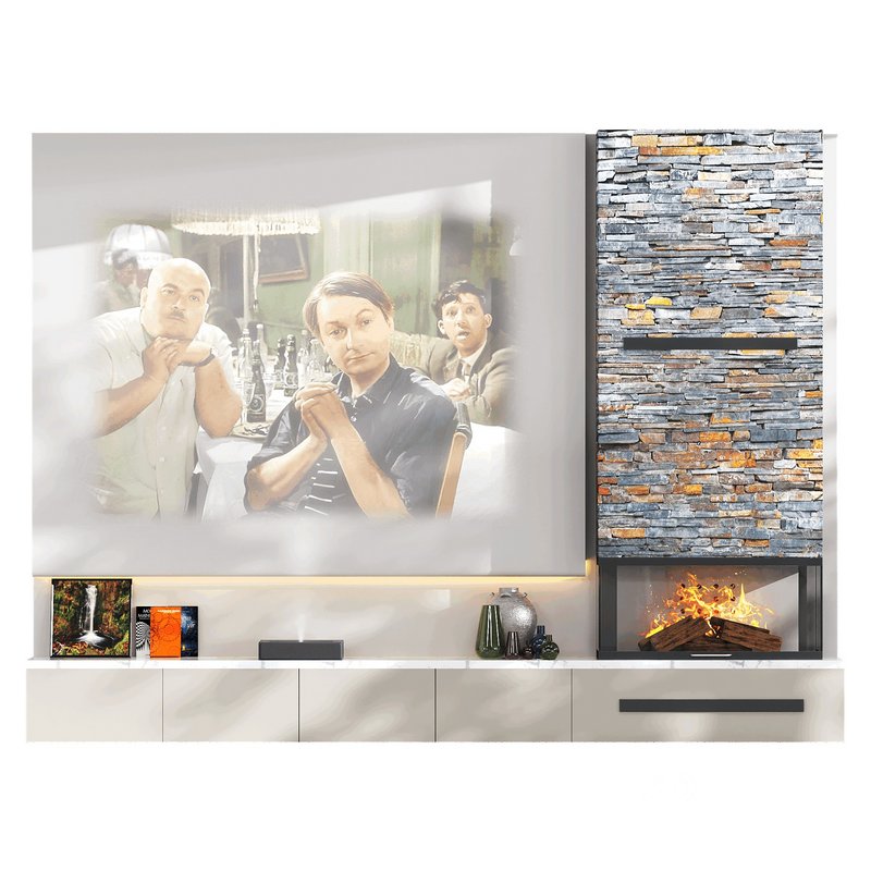 TV wall with Xiaomi laser projector Image 2
