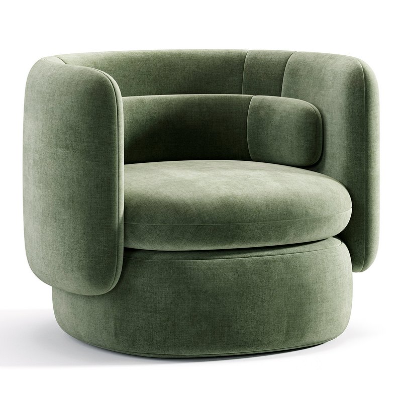 Aria 3 seater flannette armchair Image 1
