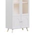 Cabinet Included White Closed Back Wooden Standard Bookcase 3 - Thumbnail 3
