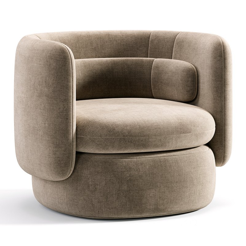 Aria 3 seater flannette armchair Image 2
