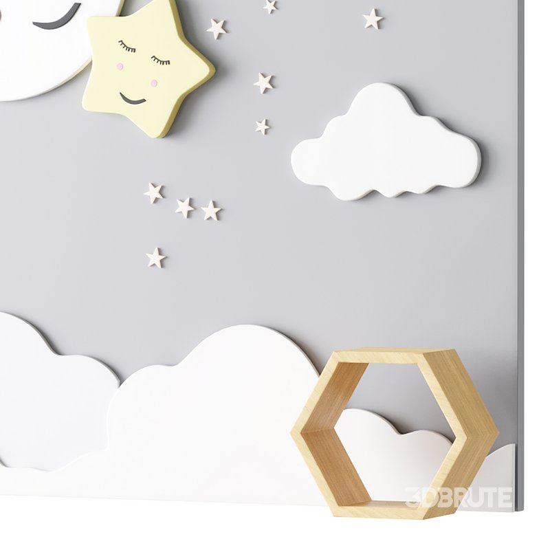 Decorative wall panel for children 02 Image 3