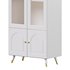 Cabinet Included White Closed Back Wooden Standard Bookcase 2 - Thumbnail 3