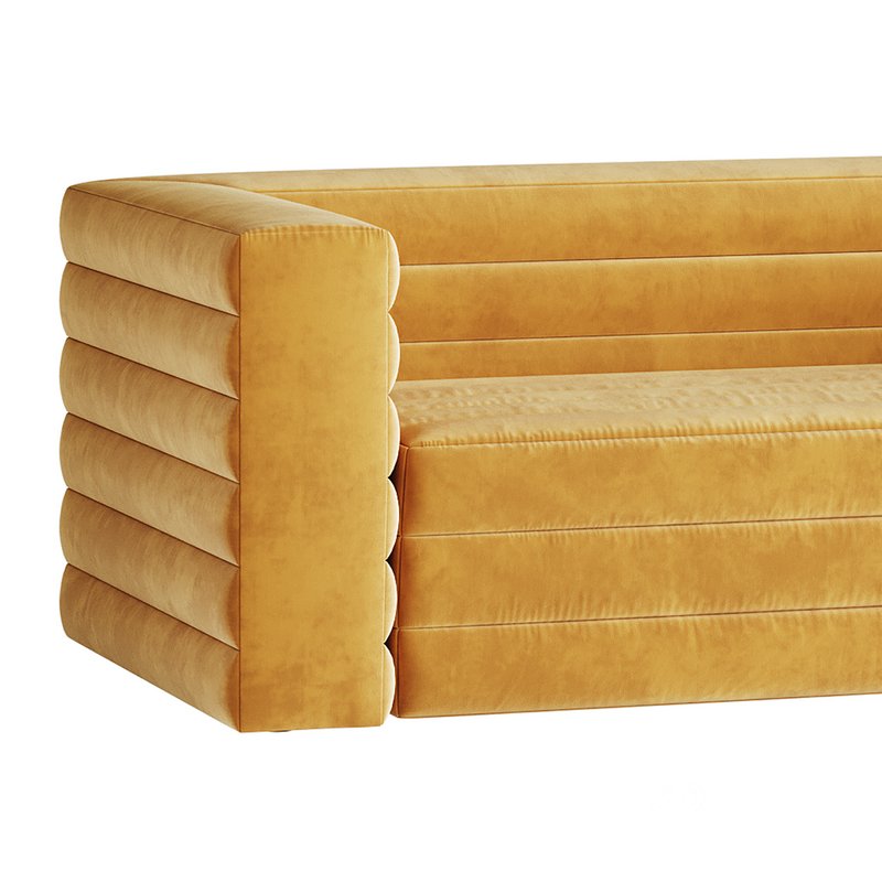 CAMEL VELVET SOFA Image 3