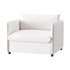 CORROY WHITE PERFORMANCE FABRIC CHAIR AND A HALF - Thumbnail 3