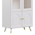 Cabinet Included White Closed Back Wooden Standard Bookcase - Thumbnail 3
