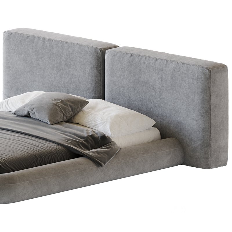 Cullen Suede Fabric Contemporary Minimalist Image 3