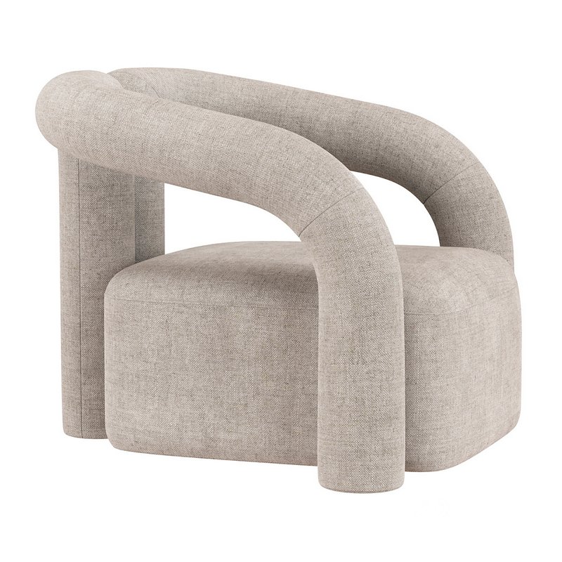 Nordic light lounge armchair Image 4