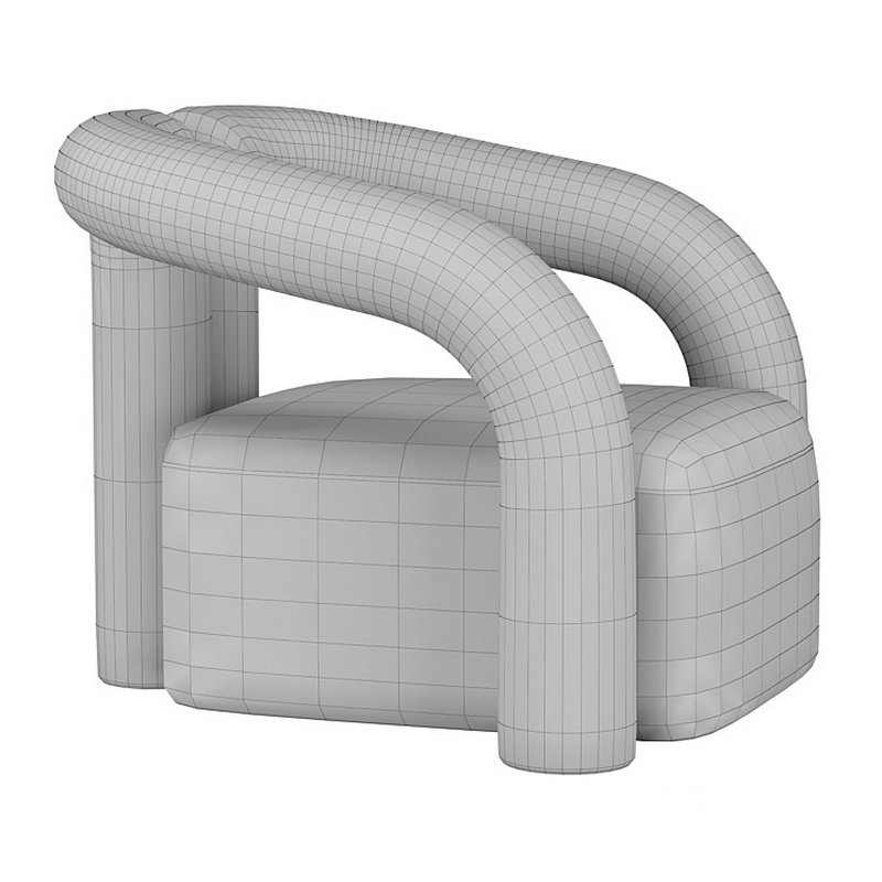 Nordic light lounge armchair Image 3