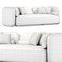Scandinavian Style Velvet Sofa - Thumbnail 4
