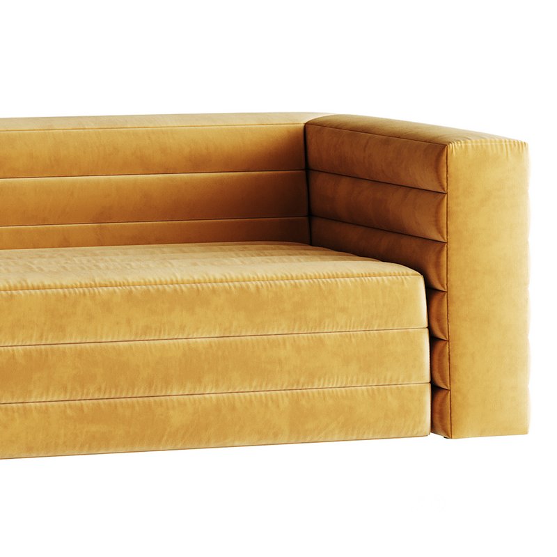 CAMEL VELVET SOFA Image 4