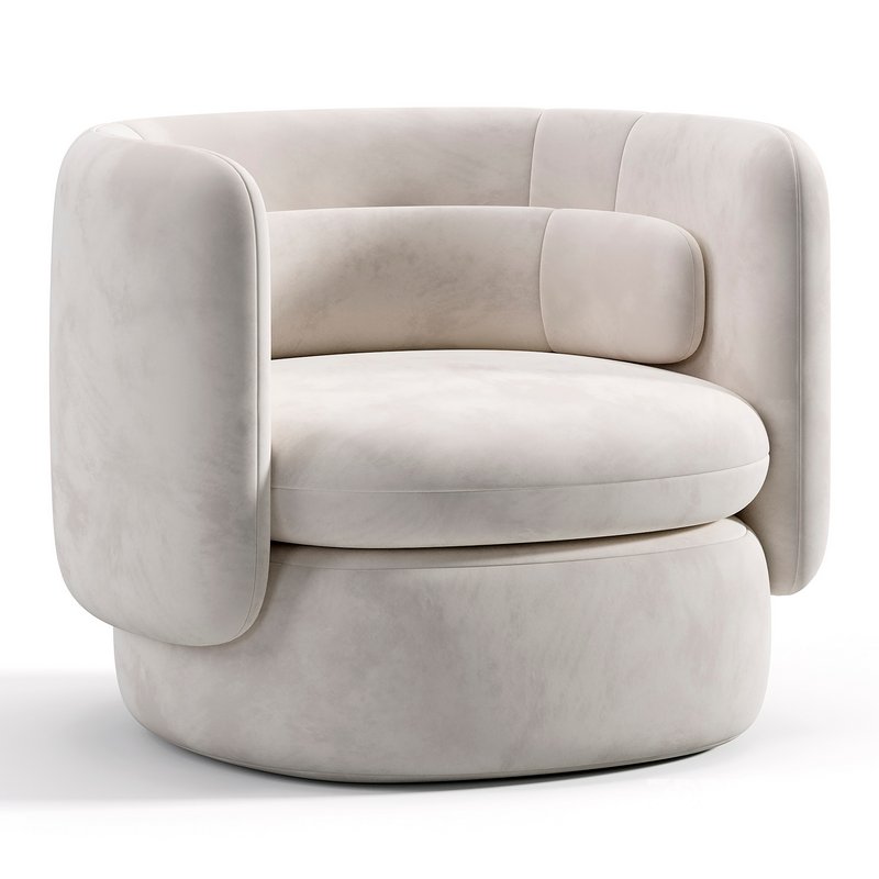 Aria 3 seater flannette armchair Image 3