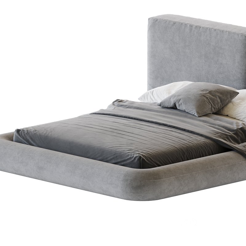 Cullen Suede Fabric Contemporary Minimalist Image 2