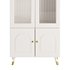 Cabinet Included White Closed Back Wooden Standard Bookcase 3 - Thumbnail 5