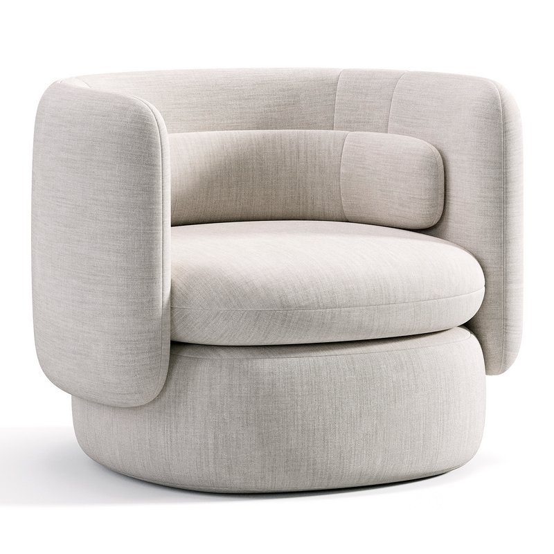 Aria 3 seater flannette armchair Image 4