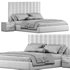 Isabella Wide Headboard Panel Stripe Bed - Thumbnail 3