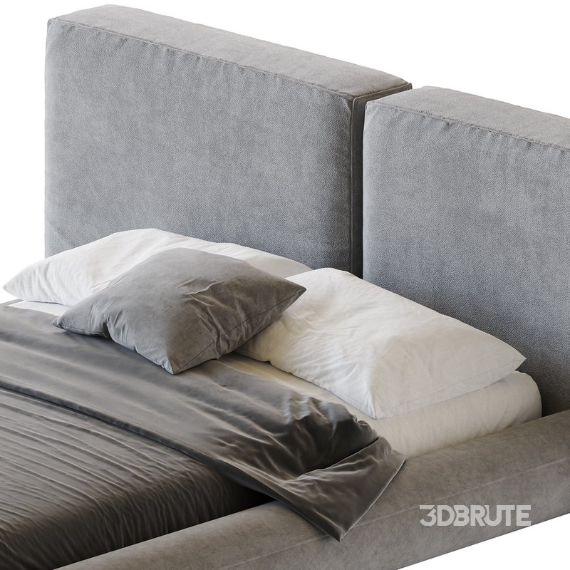 Cullen Suede Fabric Contemporary Minimalist Image 6