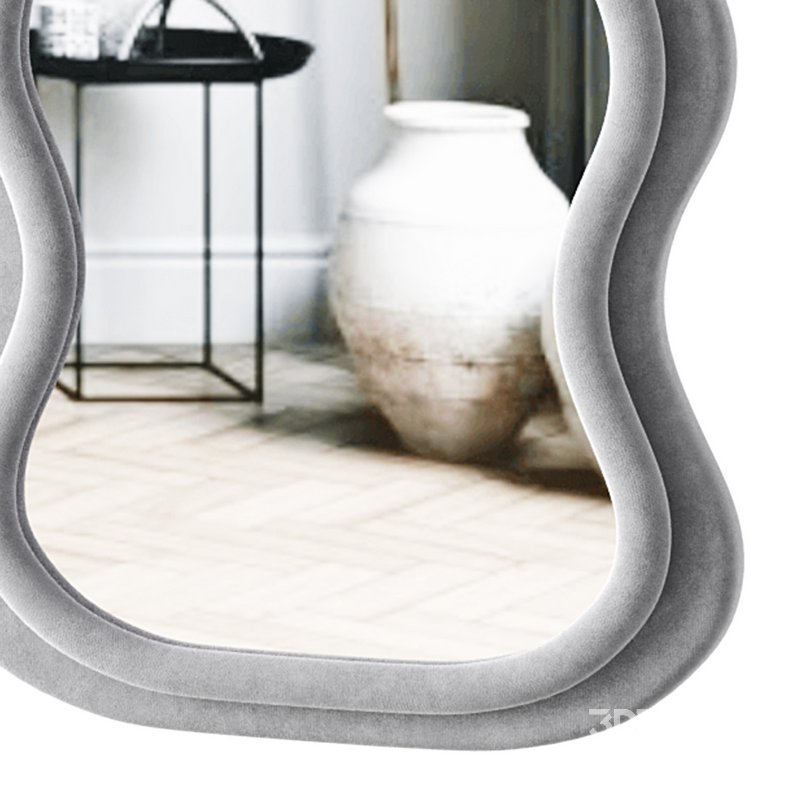 BOJOY Full Length Irregular Wavy Mirror Image 5