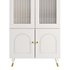Cabinet Included White Closed Back Wooden Standard Bookcase 2 - Thumbnail 6