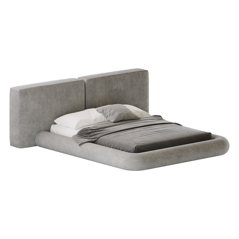 Cullen Suede Fabric Contemporary Minimalist Image 5