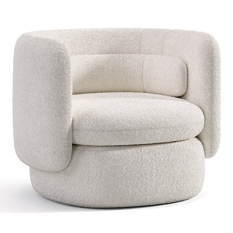 Aria 3 seater flannette armchair Image 5