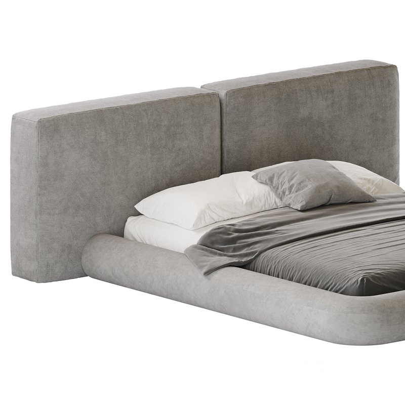 Cullen Suede Fabric Contemporary Minimalist Image 7