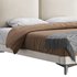 Clara White Suede Fabric Modern Bed - Thumbnail 8