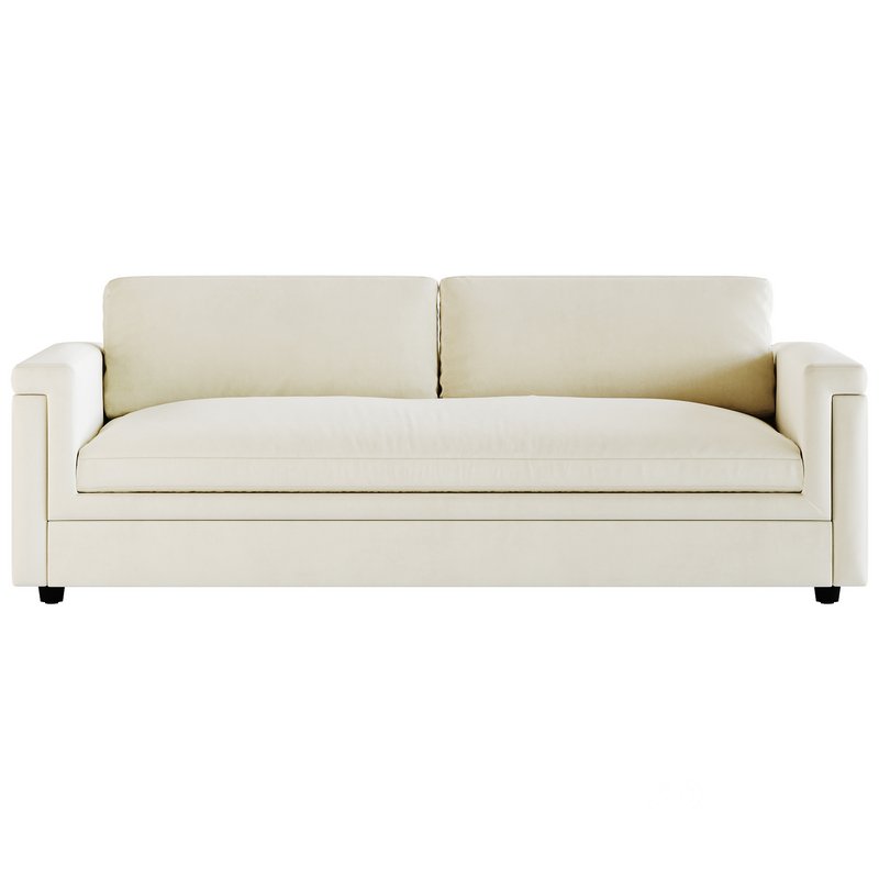 CEVA LIGHT BLUE PERFORMANCE VELVET SLEEPER SOFA Image 7