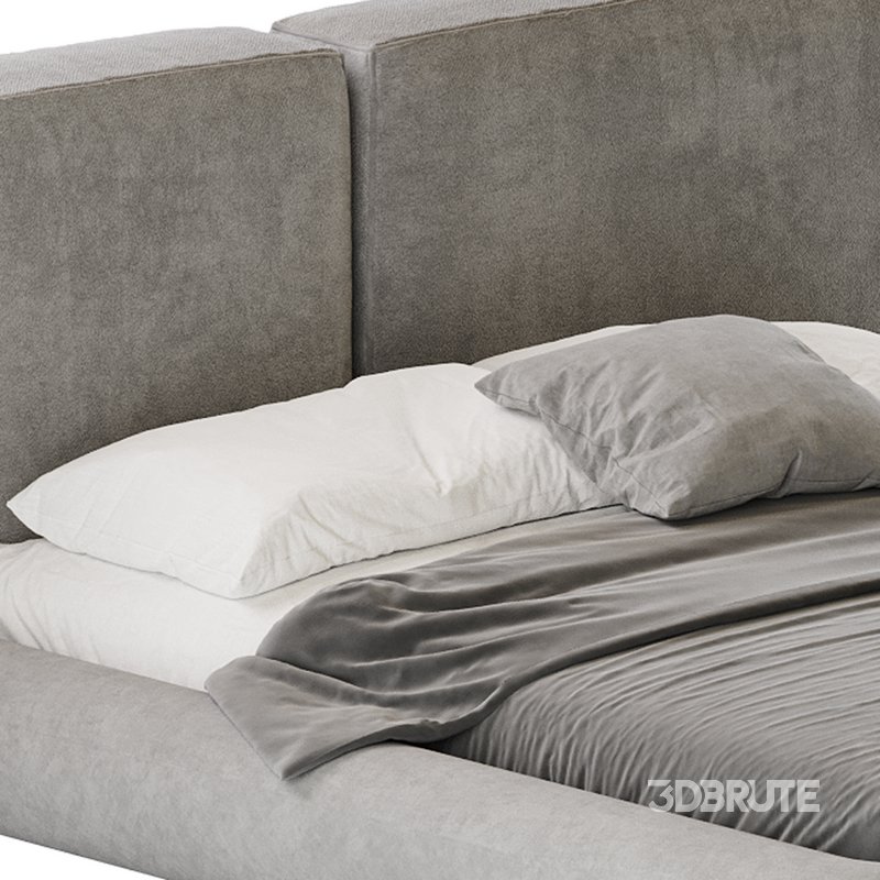 Cullen Suede Fabric Contemporary Minimalist Image 8