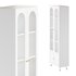 Cabinet Included White Closed Back Wooden Standard Bookcase 3 - Thumbnail 8