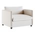CORROY WHITE PERFORMANCE FABRIC CHAIR AND A HALF - Thumbnail 8