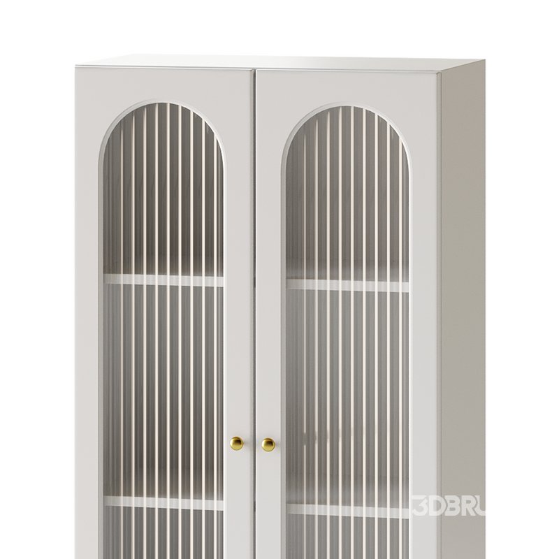 Cabinet Included White Closed Back Wooden Standard Bookcase 2 Image 9