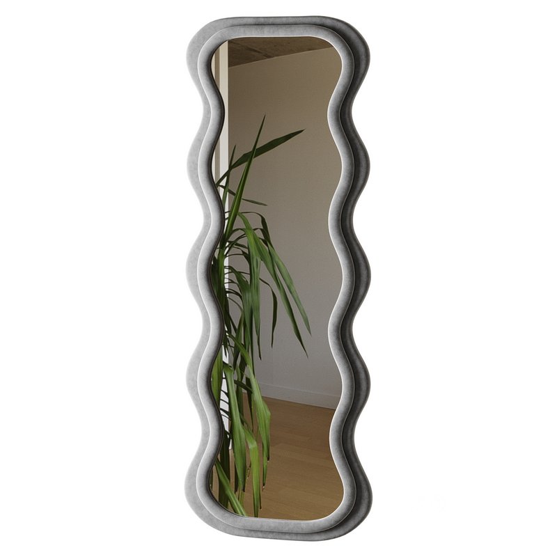 BOJOY Full Length Irregular Wavy Mirror Image 9