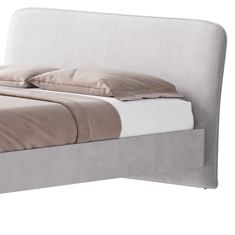 CAMERANO CREAM UPHOLSTERED QUEEN SLEIGH BED Image 9