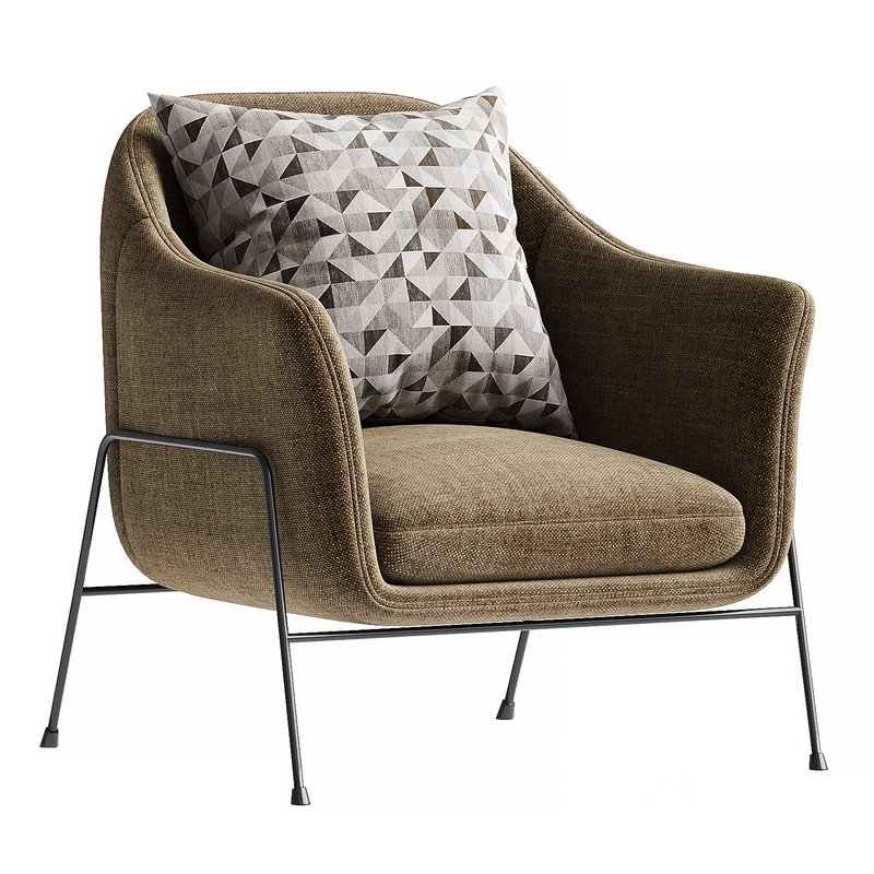 Armchair Wiley Ivory Image 1