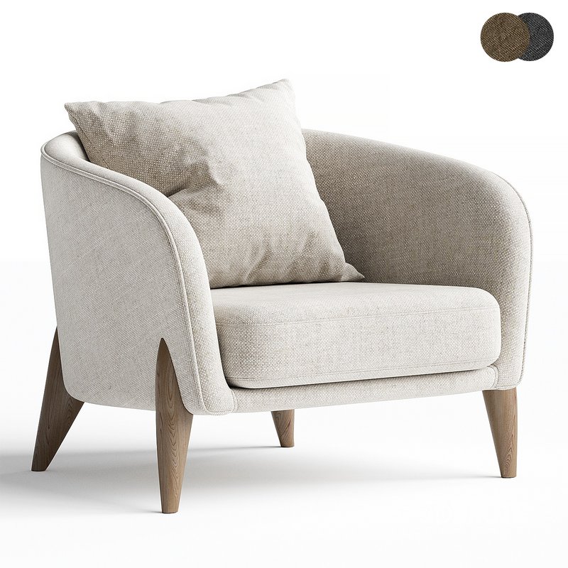 Armchair West Elm Delray Image 2