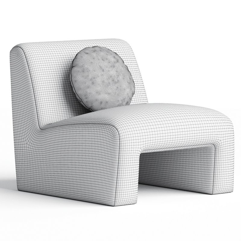 Armchair CB2 Dario Green Image 4