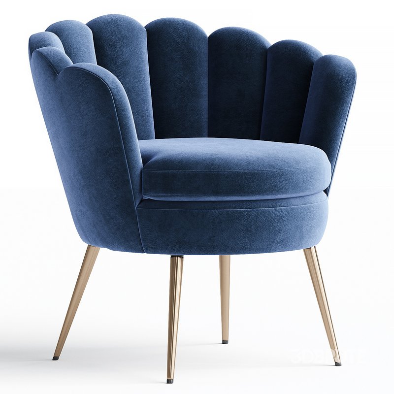 Easy chair Perla Green Velvet Image 2