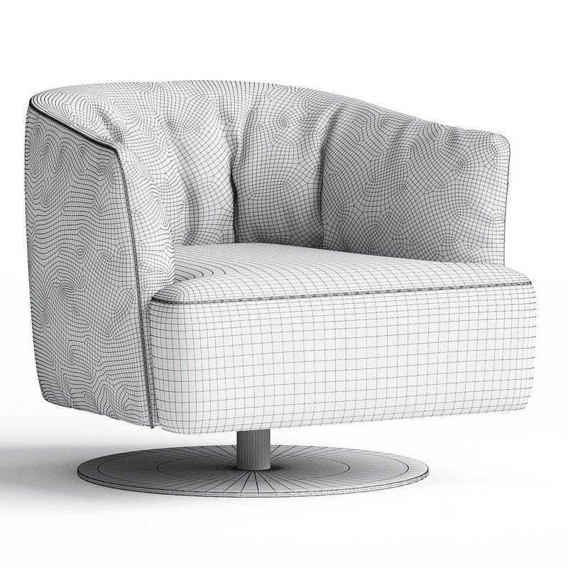 DIGA Swivel armchair By NICOLINE Image 2